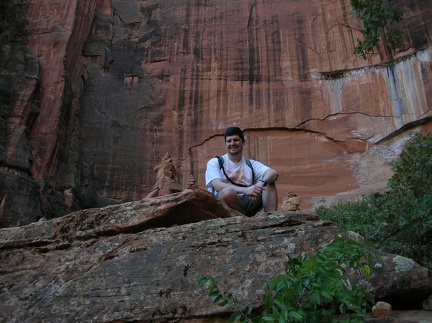 Ray on a rock